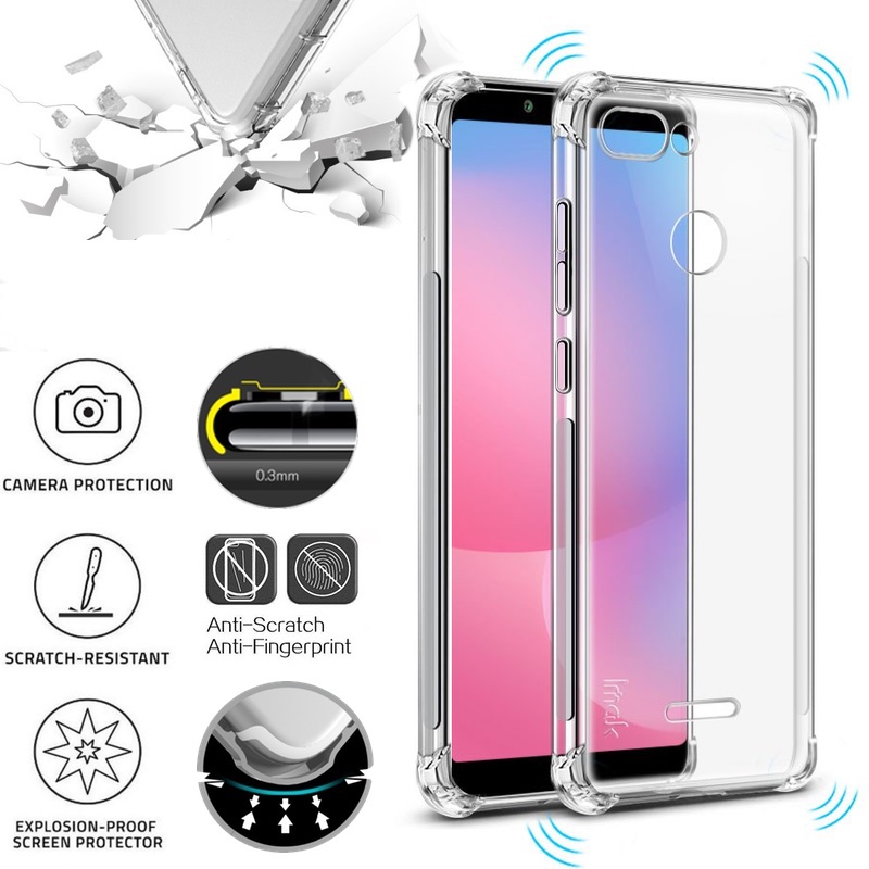 Silikoninis-Anti shock 0.6 mm. storio dėklas (REDMI 6) Silikoninis-Anti shock 0.6 mm. storio dėklas (REDMI 6)